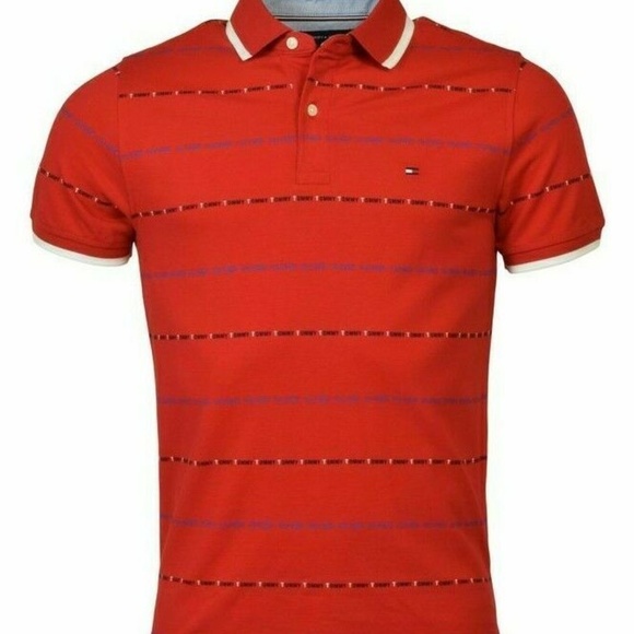 Tommy Hilfiger Men Slim Fit Polo Shirt Short Sleev - Picture 5 of 5